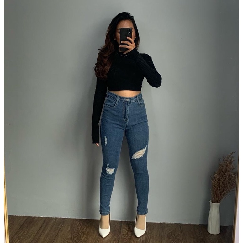[LUXE.DLABEL] - D78 Jeans | Celana panjang Highwaist wanita Jeans import premium Jeans wanita polos ripped jeans High waist jeans wanita bkk Skinny Jeans High waist Baggy jeans Wideleg Jeans Kulot jeans Boyfriend jeans Wanita