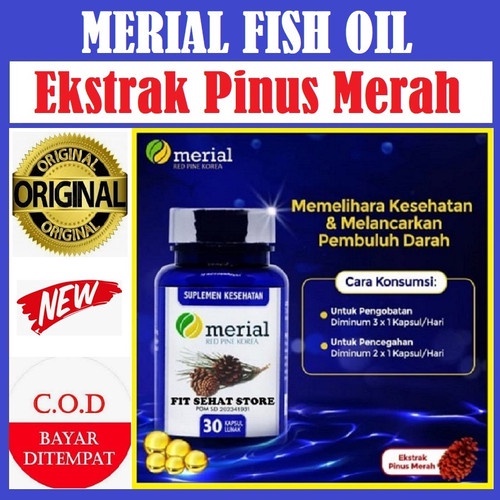 Obat Kolestrol Merial Fish Oil Asli - Manfaat, Review, Efek Samping, Original