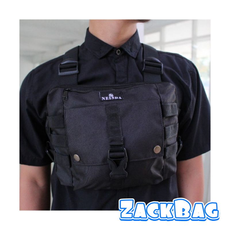 Chest bag/Tas dada/Tas dada pria/Tas dada rompi/Chest bag rig Premium 803