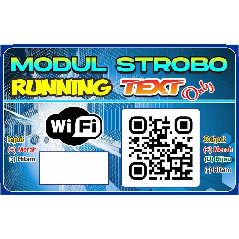 (NEW)MODUL STROBO RUNNING TEXT ONLY WS2811/WS2812B