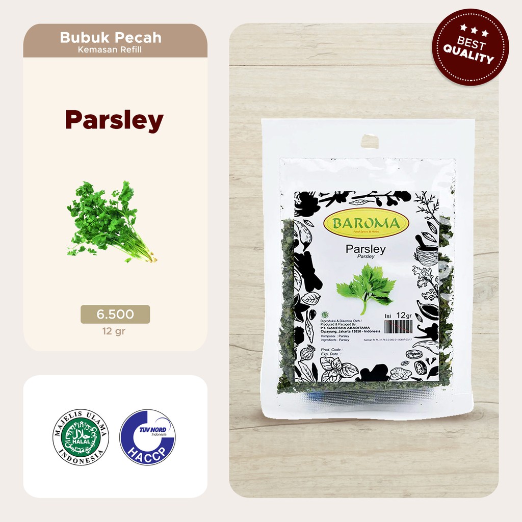 

Baroma Parsley Bumbu Masak [12 g] Refill