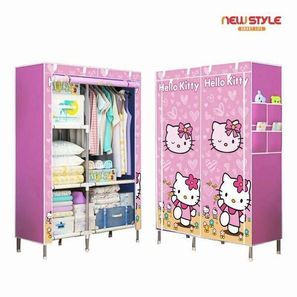 Utari | Rak Baju Portable Lemari Pakaian Multifungsi / Lemari Karakter Portabl