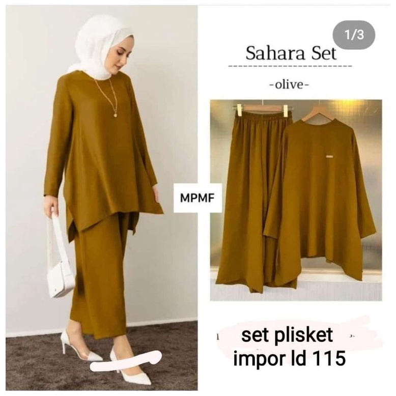 Setelan plisket/prisket import