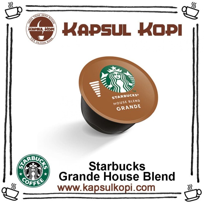 

Kopi - Starbucks Grande House Blend Kapsul Kopi Nescafe Dolce Gusto Import