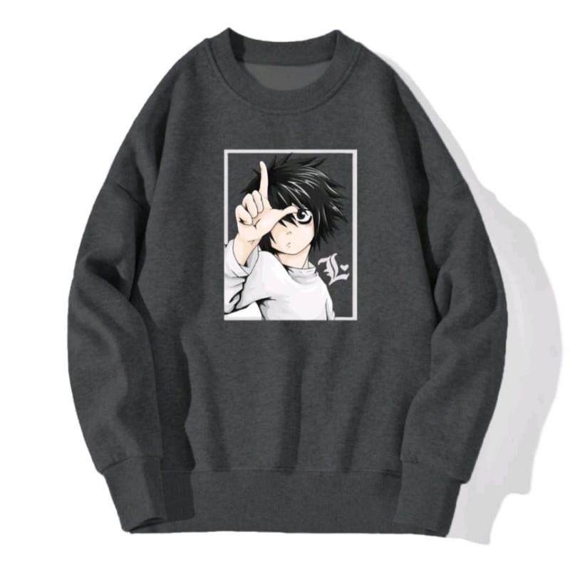 ANIME SWEATER UNISEX DEATH NOTE FLECCE TEBAL