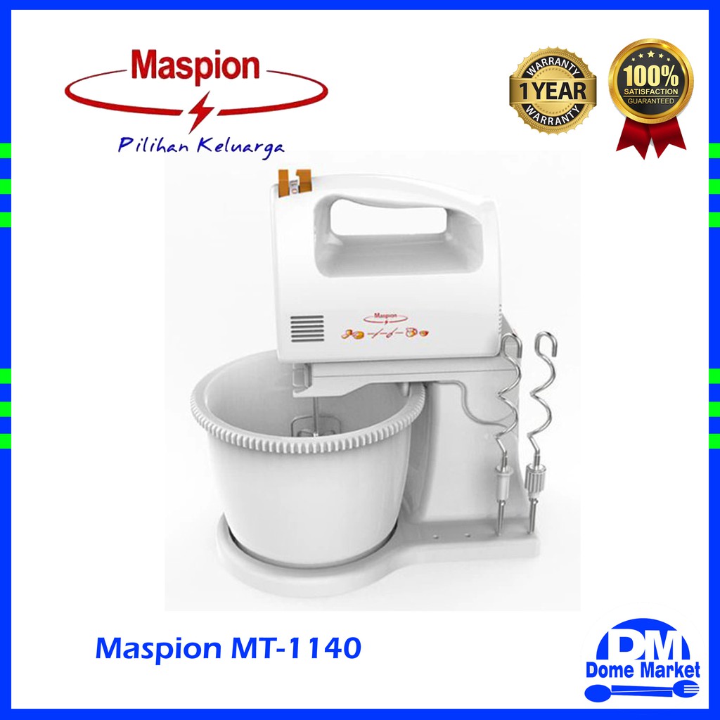 Jual Stand mixer Maspion MT 1140 hand & stand MT1140 Mixer duduk dan
