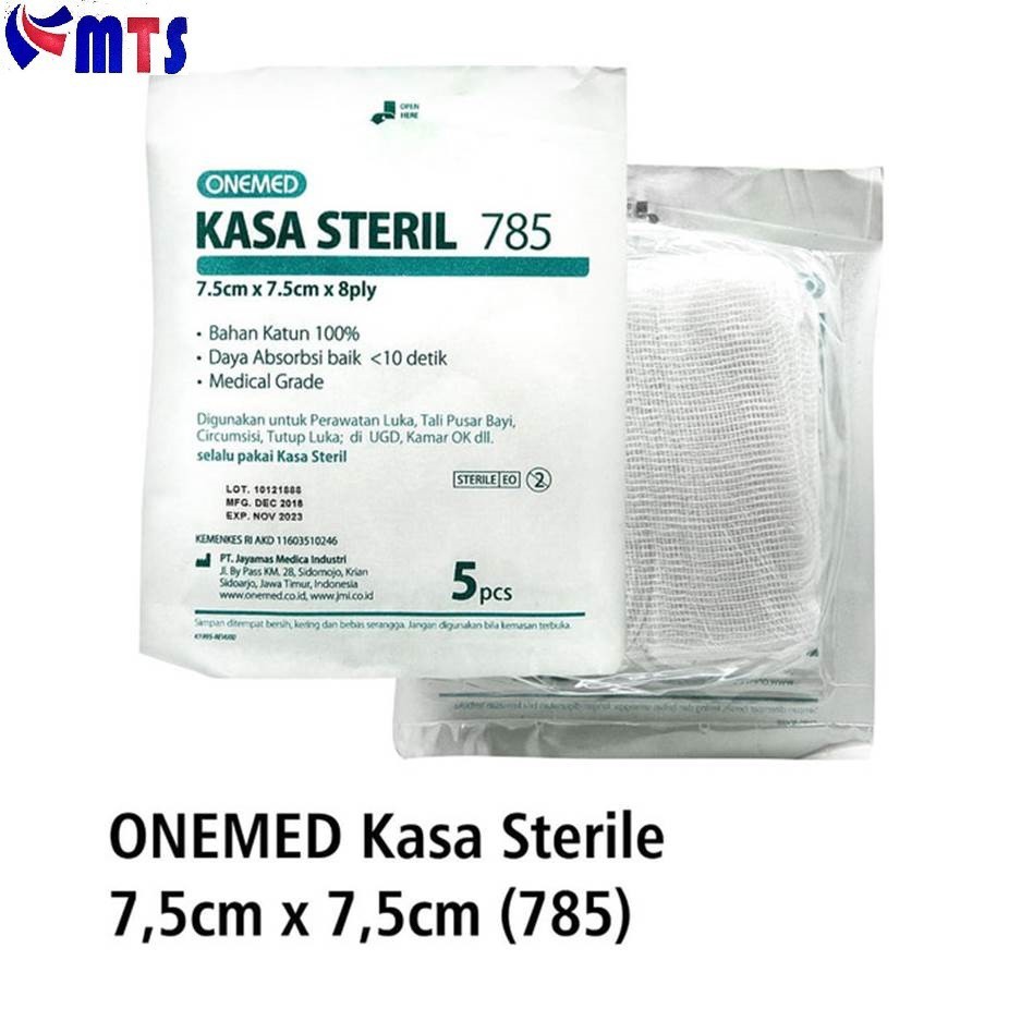 COD - KASA STERIL ONEMED STERILE 16 CM X 16 CM 1 BOX 10 POUCH