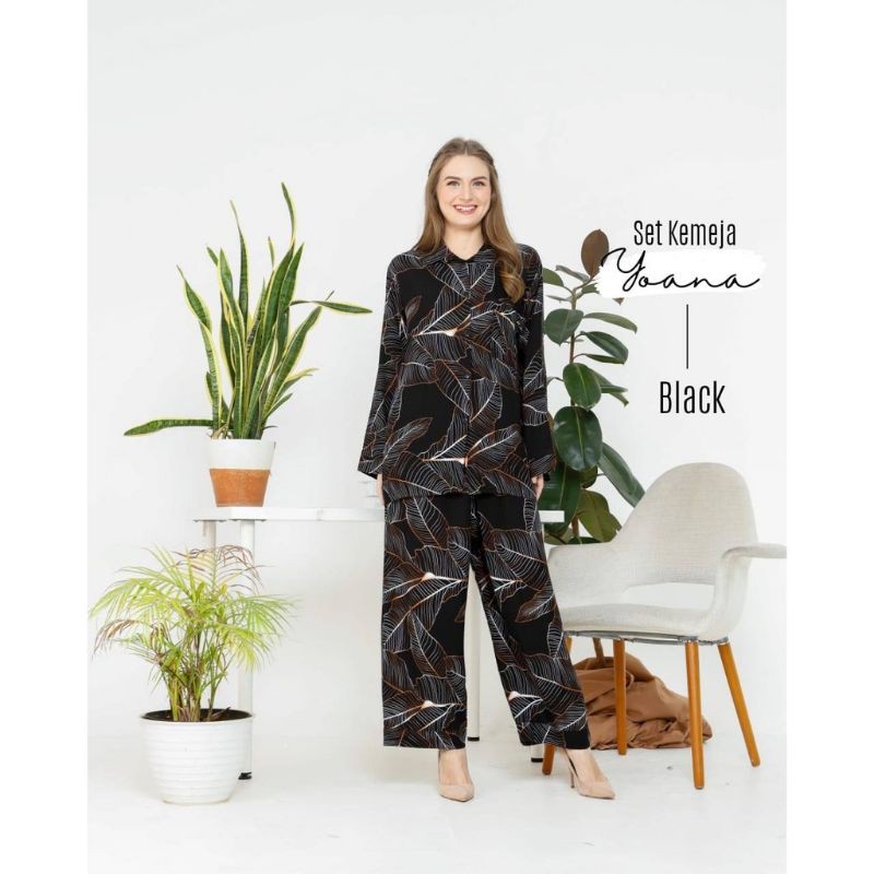 ONE SET KEMEJA /SET PAJAMAS KEKINIAN RAYON VISCOSE