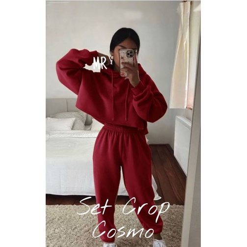 SET CELANA CROP COSMO, HODIE, BABYTERRY, SETELAN