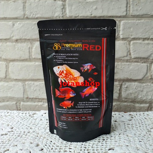 Pakan makanan Pelet Premium 88 Cichlid ciclid Red, Blue, Yellow, Maxxi ikan hias tropical