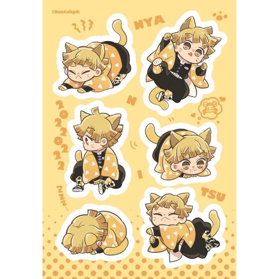 

Zenitsu stiker paling murah Demon Slayer stiker murah