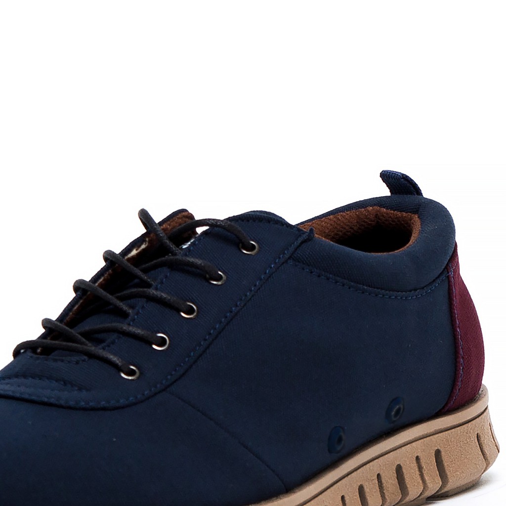 Sepatu Running Olahraga Lari Sport Pria/Cowok/Men Sporty Footwear Loka | Polka Navy | FORIND x FSTP