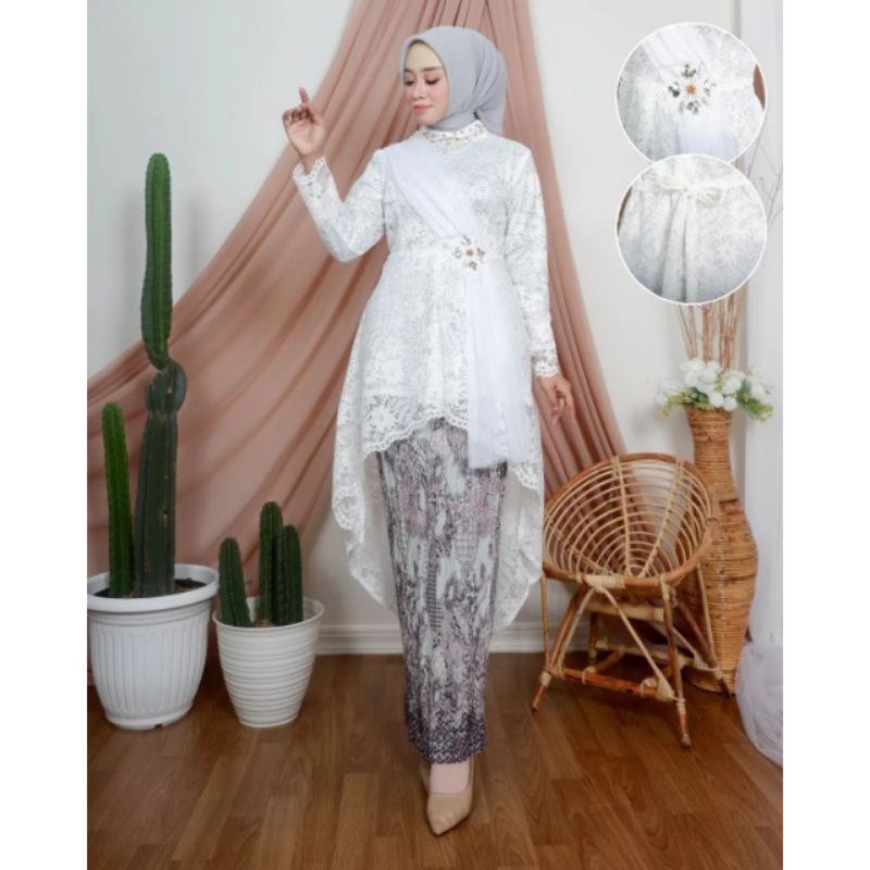 NEW ARRIVAL!! (COD) KEBAYA TUNIK SELENDANG / KEBAYA SELENDANG BORKAT / KEBAYA TUNIK MODERN / KEBAYA LAMARAN / KEBAYA PESTA / KEBAYA REMAJA / KEBAYA SELENDANG / REALLPICT-2
