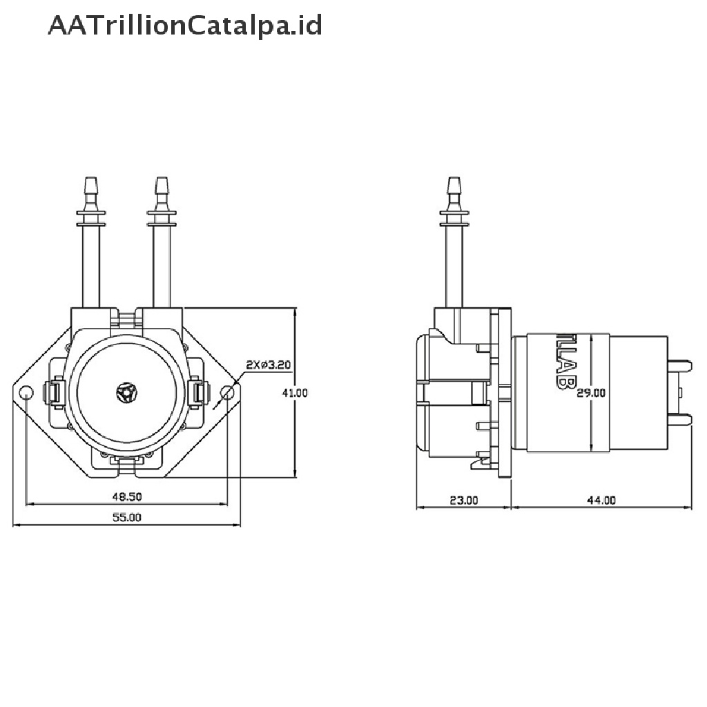 Aatrillioncatalpa Pompa Peristaltik DC Mikro Self-priming Mute Untuk Analisa Dokter Laboratorium