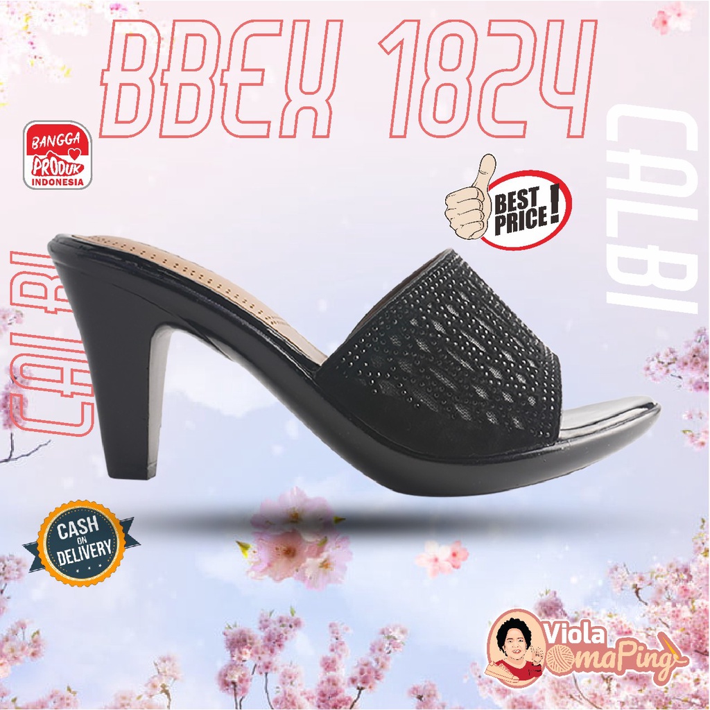 Calbi BBEX 1824 - Sandal Fashion Heel Trendy Wanita Dewasa Calbi Original