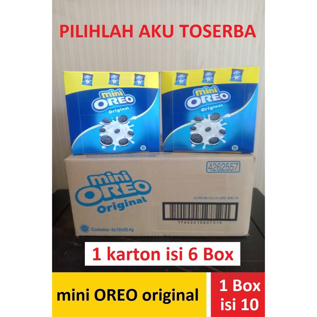 Oreo Mini Vanilla Pouch 10x20,4 gr ( HARGA 1 KARTON ISI 6 BOX )