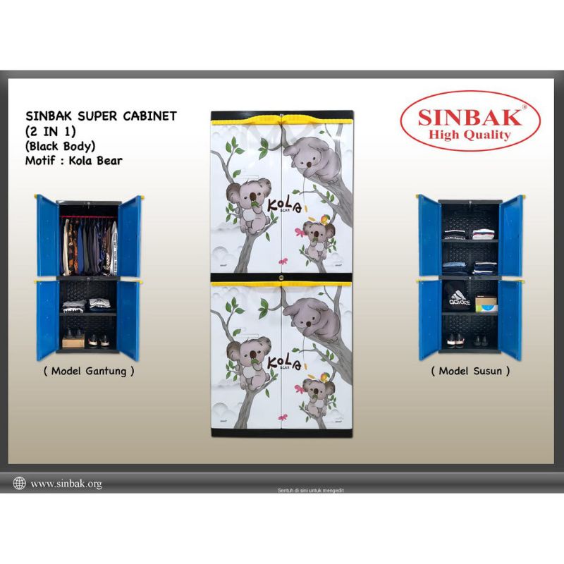 Lemari Plastik SINBAK MULTIFUNGSI