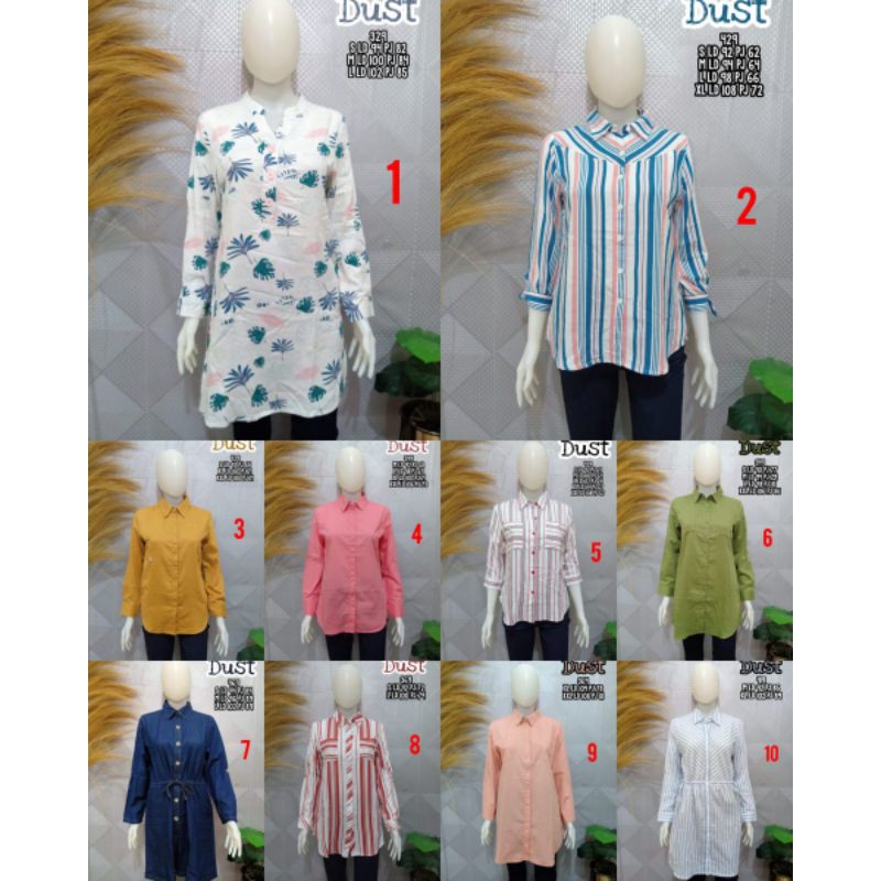 KEMEJA WANITA DUST LENGAN PANJANG ORIGINAL