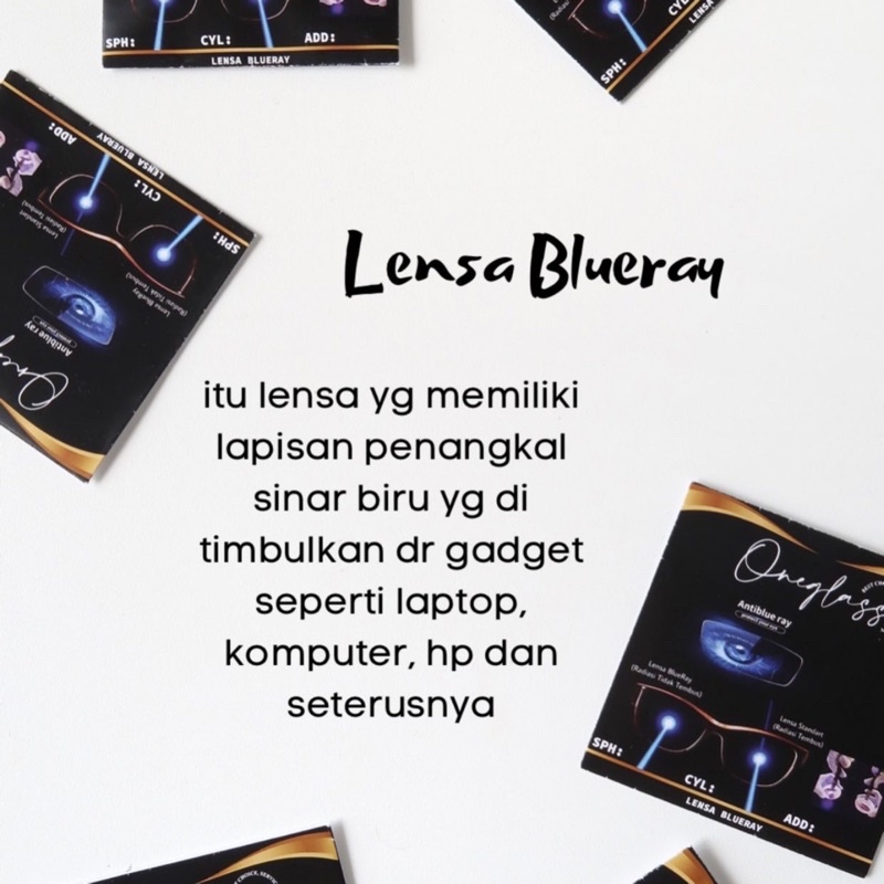 Lensa Kacamata Anti Radiasi Blue Ray Hi Index 1.56 untuk Melindungi Mata dari Sinar Biru Gadget