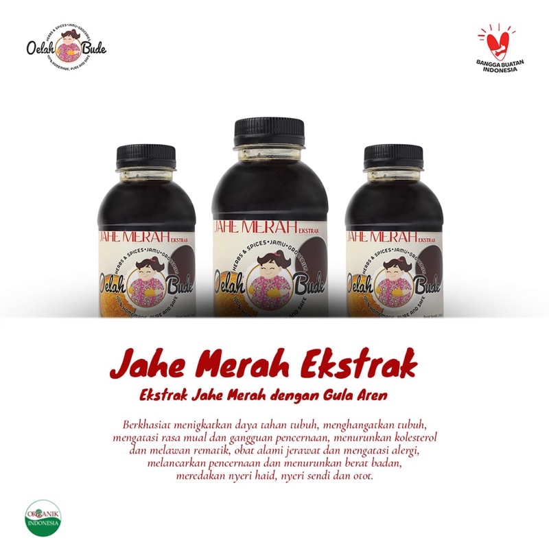 

100% bahan alami Jahe Merah Ekstrak Minuman herbal paket