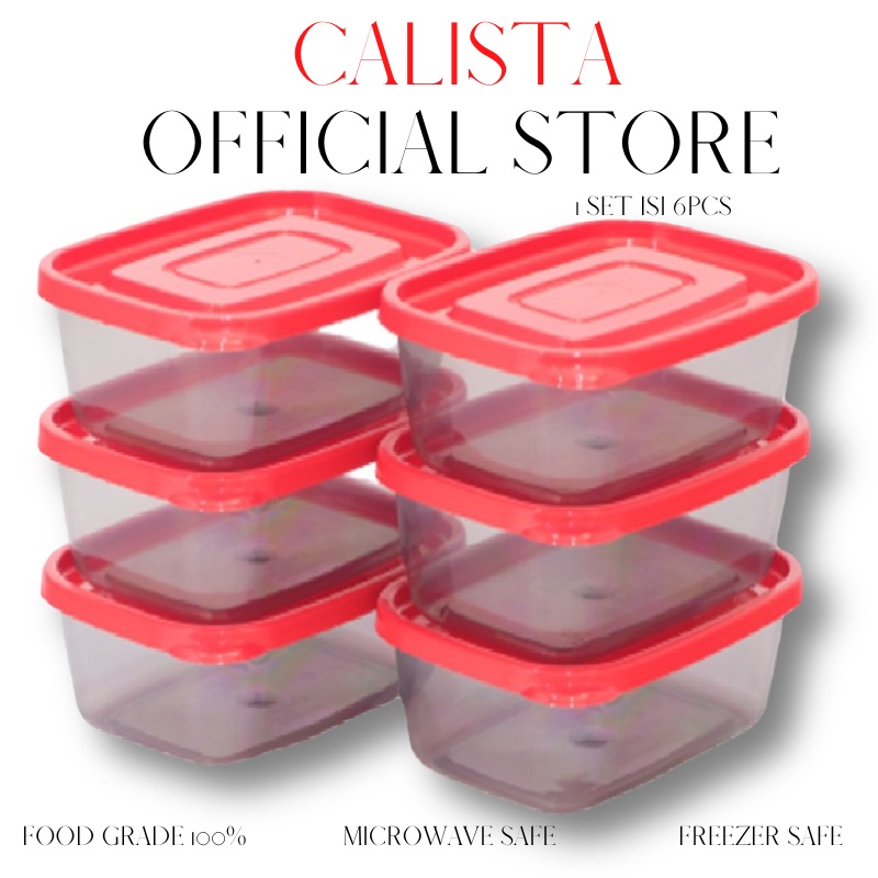 Food Kontainer Container Set Toples Calista Furano Smoke 6pcs Toples Set Toples Plastik Food Container Food Storage Tempat Penyimpanan Makanan Set