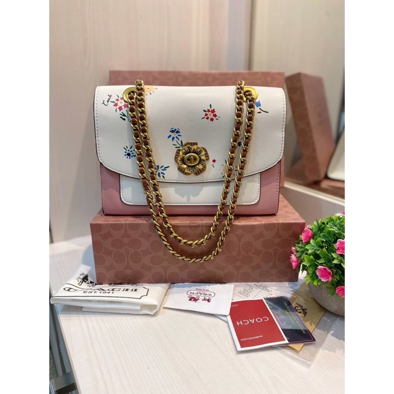 coach parker motif flower print