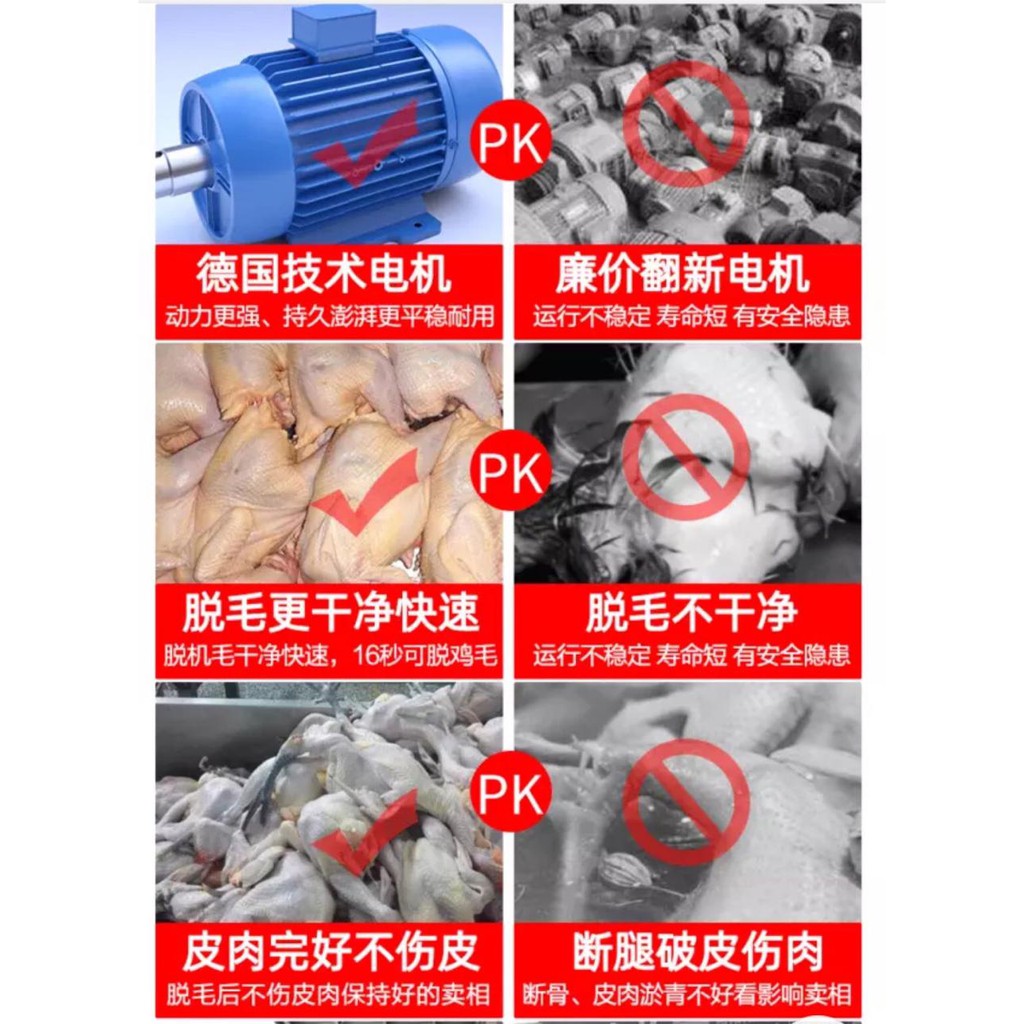 MAXPUMP MESIN TM-60 Mesin Pencabut Bulu Ayam Mesin Cabut Bulu Bebek Ayam Mesin bubut bulu ayam Stainles Stell