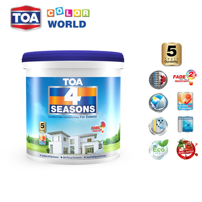 CAT TEMBOK TOA 4 SEASON EXTERIOR 20 LITER BRILLIANT WHITE