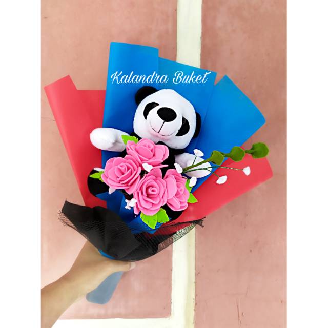 Jnt Buket boneka buket panda hadiah ulang tahun hadiah buat pacar