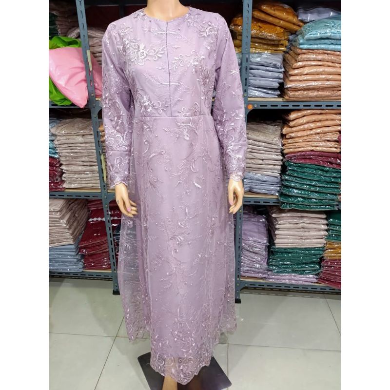 (NEW) ARISTA Busui Brukat Dress - Baju Gamis Dress Brukat Brokat Mutiara Remaja Wanita Perempuan Ibu