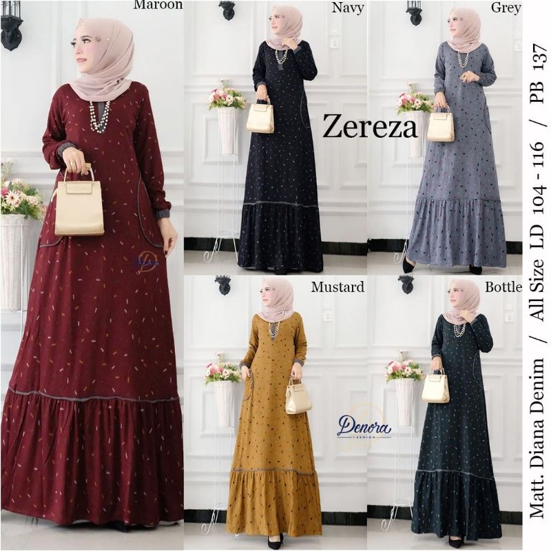 Zereza Maxy Bahan Diana Denim