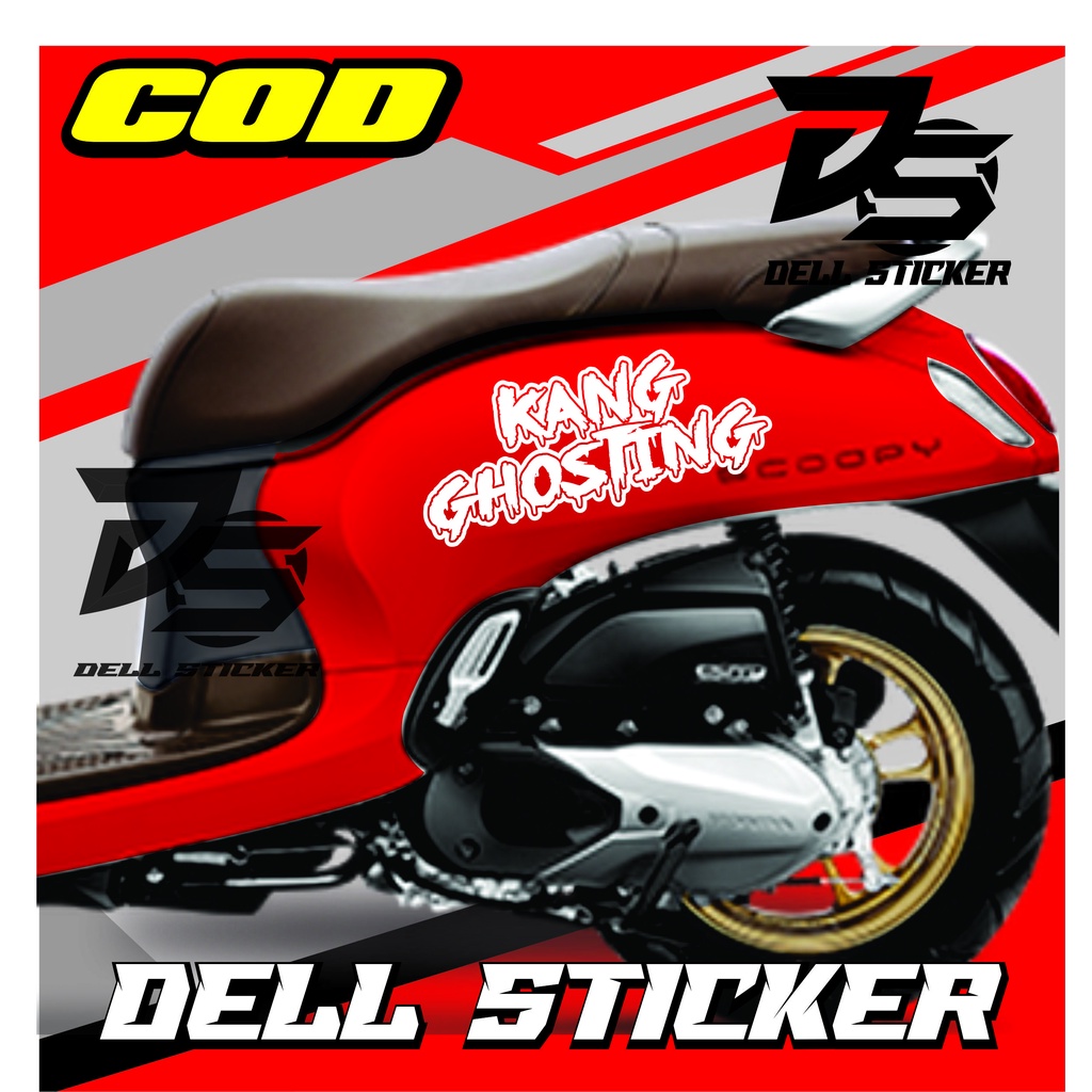 Stiker Scoopy KANG GOSHTING Cutting Sticker Scoopy Terbaru / Stiker Motor Scoopy / Stiker Motor Terb