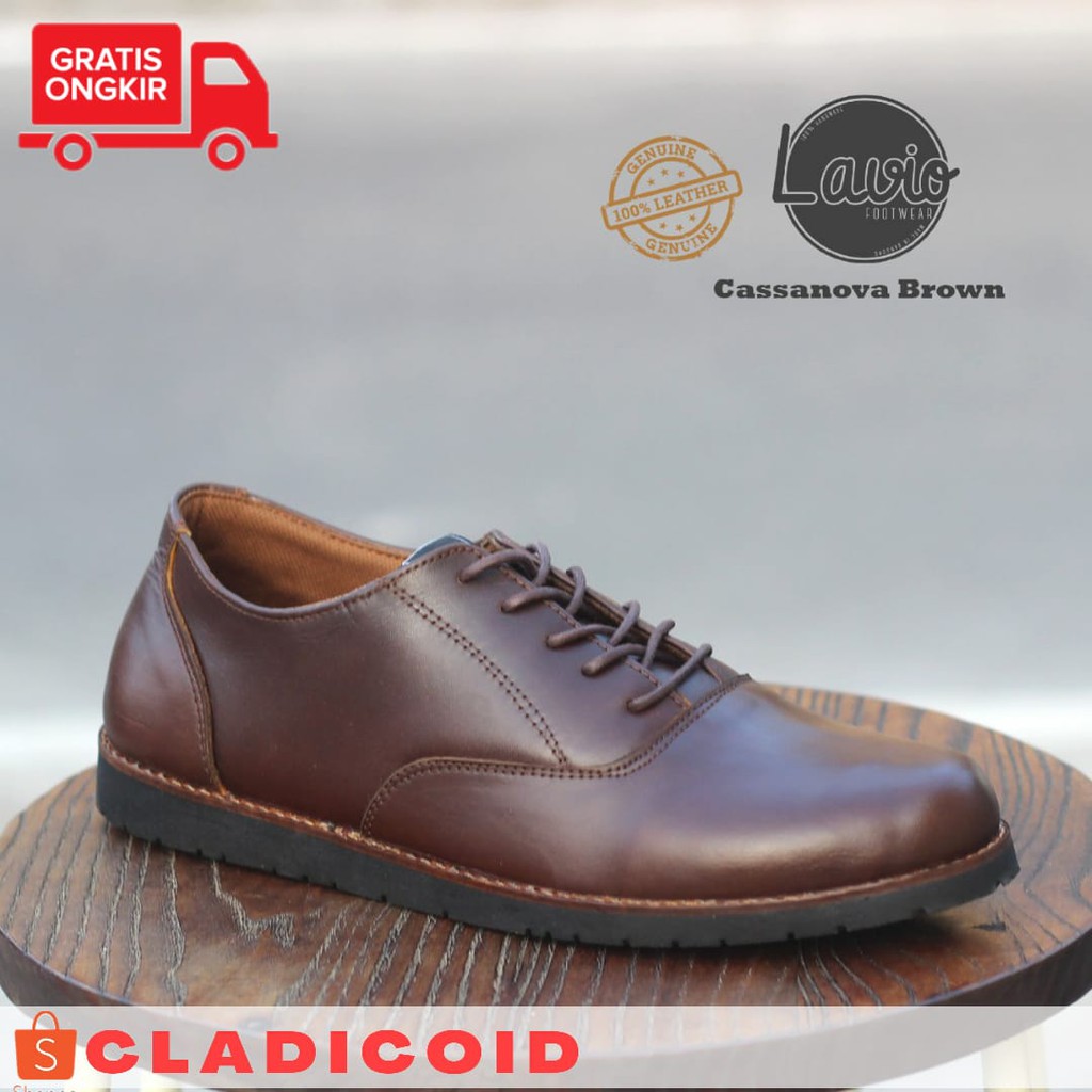 SEPATU FORMAL PRIA BAHAN KULIT ASLI PREMIUM. LAVIO CASSANOVA ORIGINAL