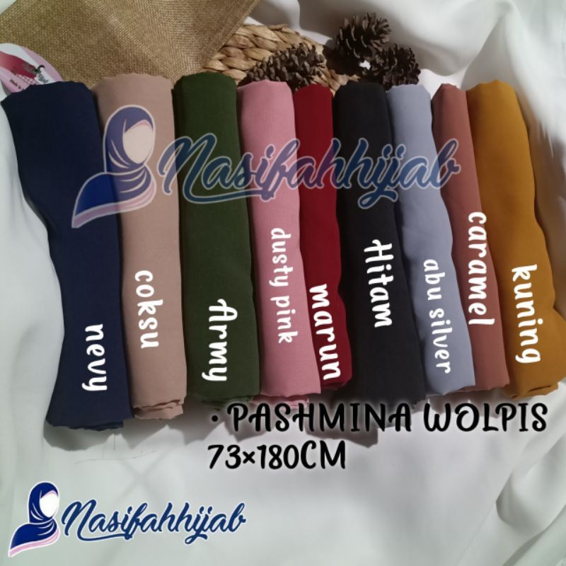 PASHMINA WOLFIS (73 cm × 180 cm) || Nasifahhijab-1