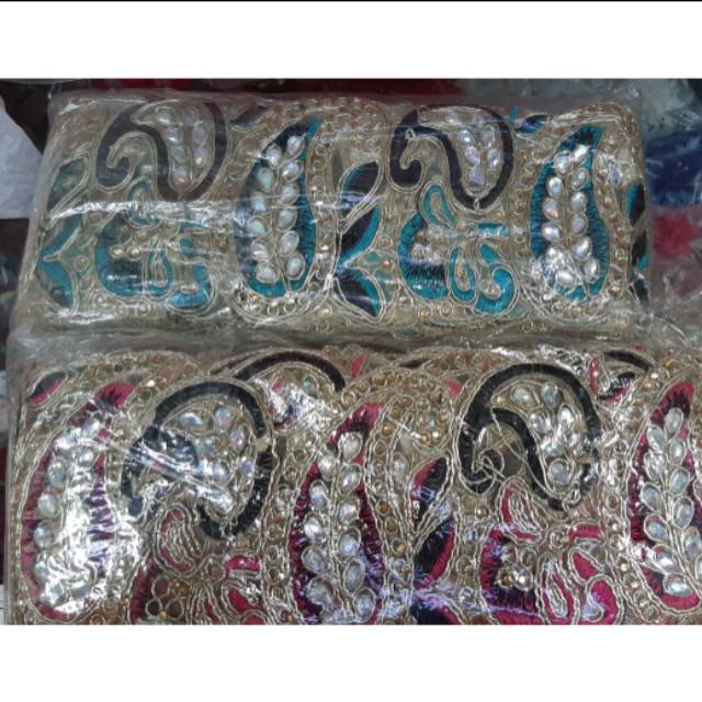 Renda Daun / Renda Emas / Renda India / Renda Mote 5 yard