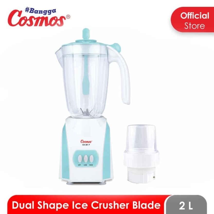 COSMOS BLENDER PLASTIK BIRU 2L CB-281P