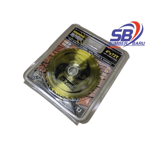 Mata Gerinda Gergaji Potong Kayu 72T HYPER TCT Circular Saw 4 Inchi SBJ