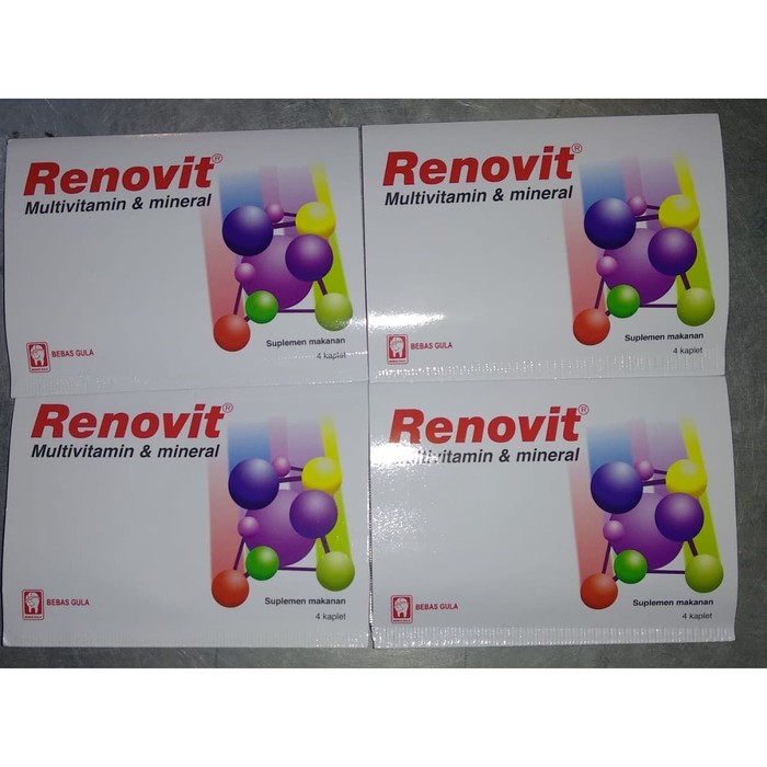 RENOVIT STRIP 4 TABLET MULTIVITAMIN MINERAL DAYA TAHAN TUBUH