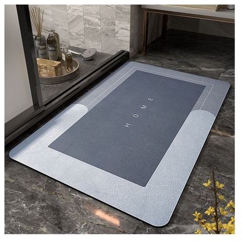 Keset DIATOMITE karpet kaki kamar mandi serap air anti slip bau dapur foam anti licin