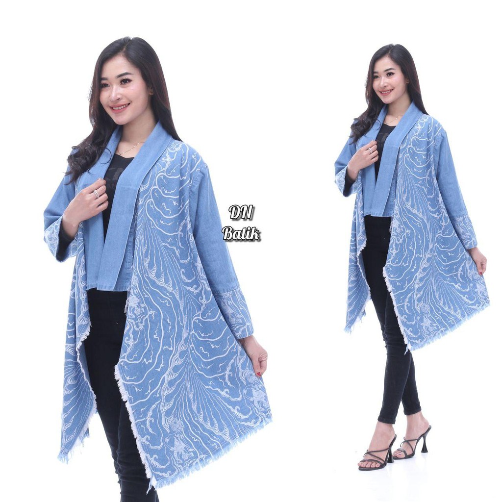 Outer Batik Suwir Cardigan Kardigan Batik Outwear Rawis Fashion Wanita  Premiun Terbaru - DN Batik