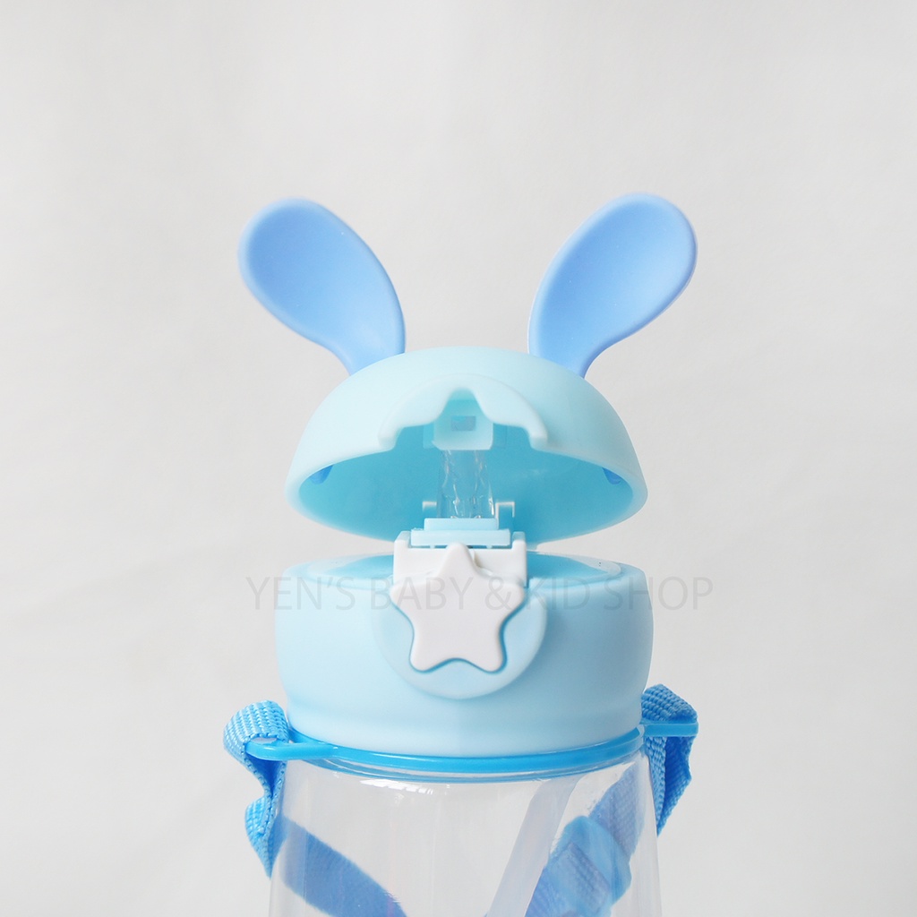 Strap Drink Bottle 450ml - Botol Minum Anak Tali Dan Sedotan 995/7065