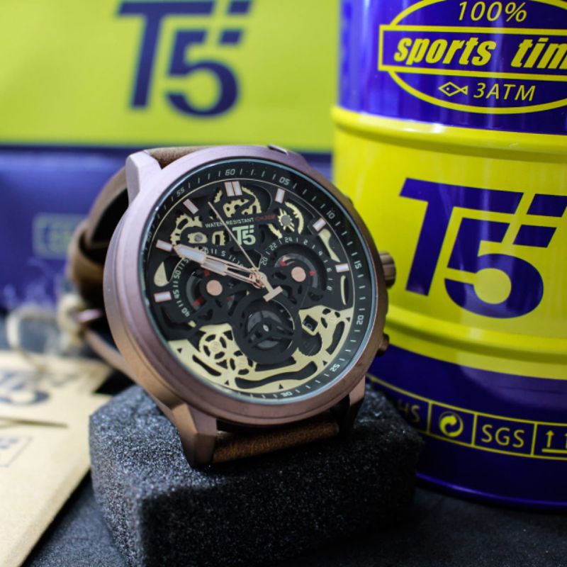 Jam tangan pria T5 H3624 Original garansi T5 H 3624 analog