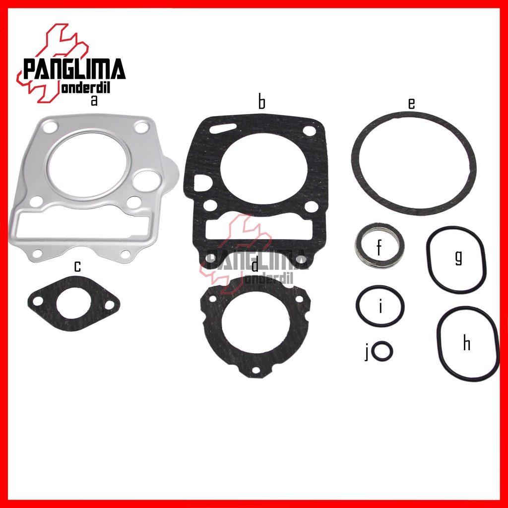 Topset Honda Supra X 125 Lama-PGMFI New 2005-2013 &amp; Karisma &amp; Kirana Top Set Gasket-Packing-Paking Kit Kharisma-Old-Awal