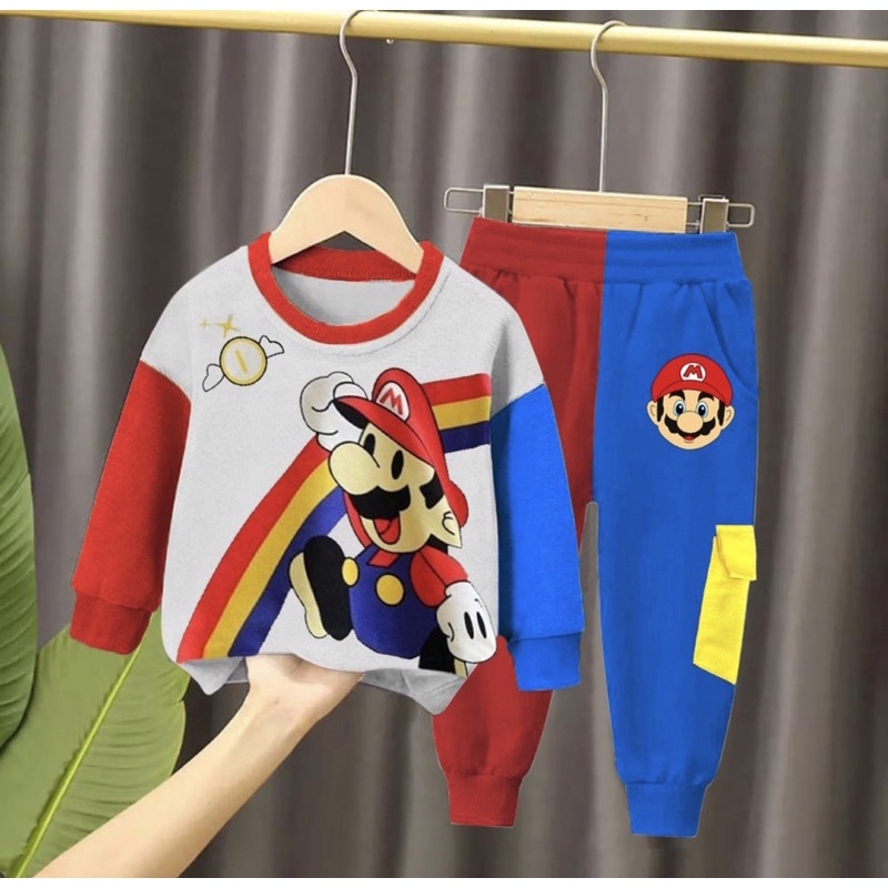 sweater anak dan celana anak terbaru motif kartun 1-5 tahun