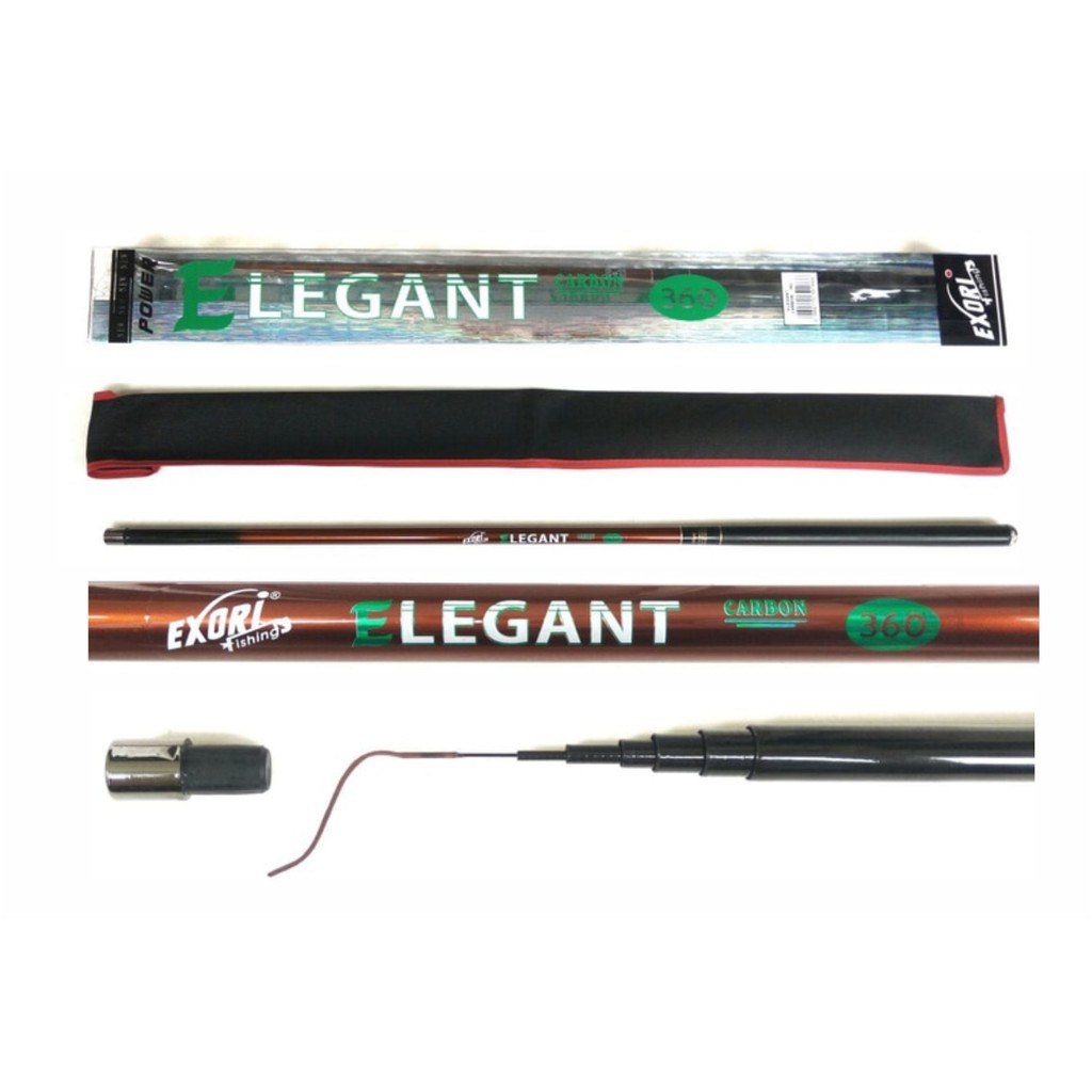 Alat Mancing Joran Tegek Exori Elegant 360 Cm 7 Ruas Carbon