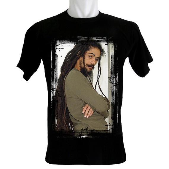 Indoshirt - Kaos Damian Marley Stand From Side - Bahan Katun - Kerah O - Ukuran 3XS sampai dengan 3X