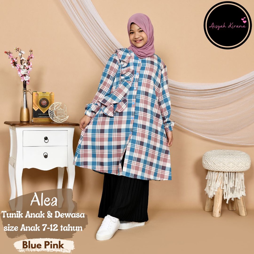Alea Tunik Anak dan Remaja Baju LEBARAN size 7-12 tahun atasan sekolah ngaji SD-SMP by aisyahkirana.