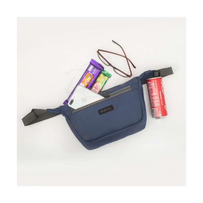 PROMO BISA COD TAS SELEMPANG PRIA VISVAL - Tas Selempang - Walker - Biru Dongker IMPORT MURAH TERBAR