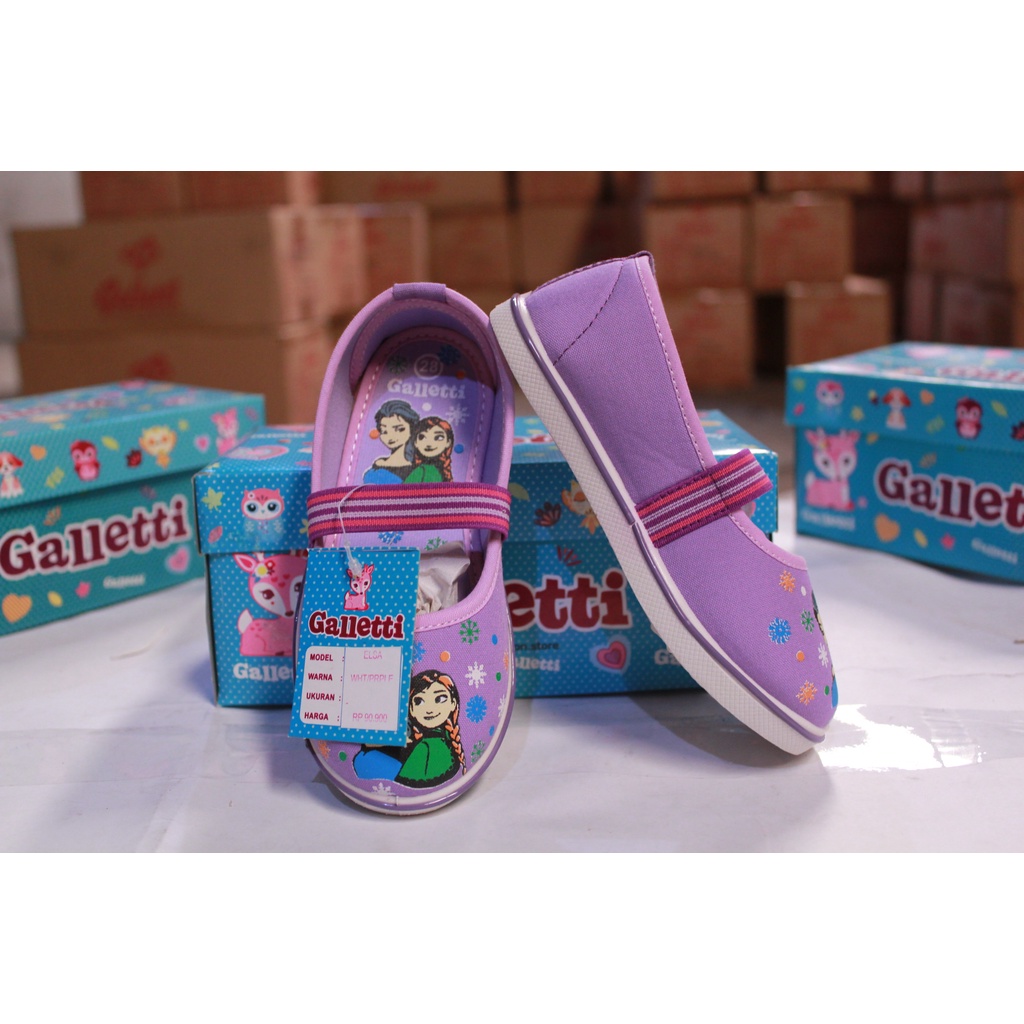 GALLETTI ELSA SEPATU ANAK PEREMPUAN BUKAN SEPATU SANTICA /SNEAKERS Sepatu Frozeen sepatu anak cantik 22-29