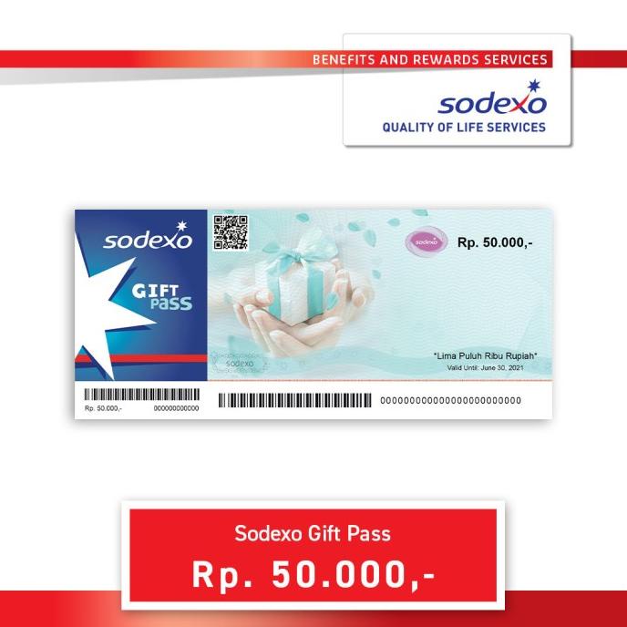 Voucher Sodexo Gift Pass Nominal Rp50.000